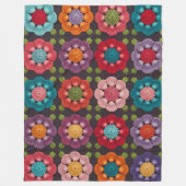 20 Daisy Flower Pattern Throw Blanket  Soft Fleece (Voorkant)