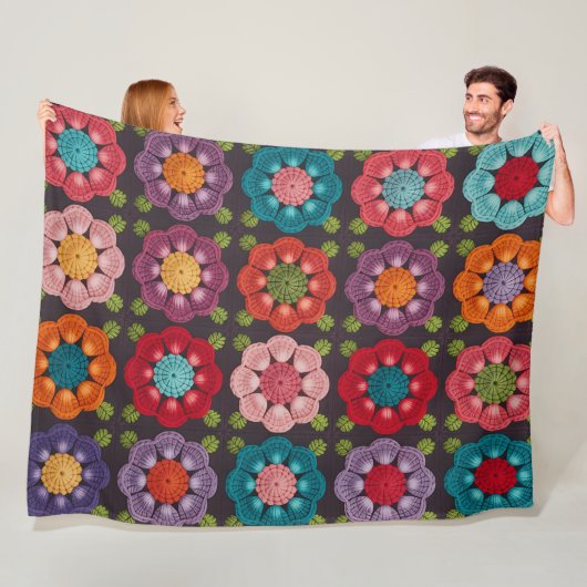 20 Daisy Flower Pattern Throw Blanket  Soft Fleece Deken (In situ)