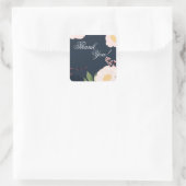 20 Dank U Stickers Baby Roze Kosmos op Navy (Tas)