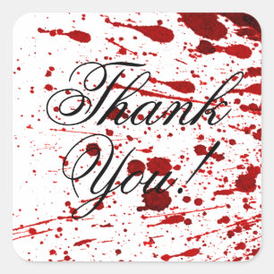 20 Dank u Stickers Blood Splatter Vampire Gothi