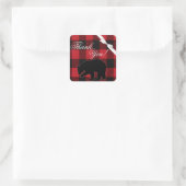 20 Dank u Stickers Red Buffalo Plaid Beer Zwart (Tas)