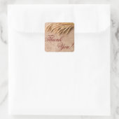 20 Dank u Stickers Tarwe op Burlap Sack Country (Tas)