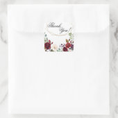 20 Dank u Stickers White Roses Gold Geometric (Tas)