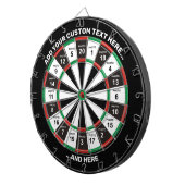 20 dartboard met aangepaste tekst voor foto's dartbord (Voorkant Rechts)