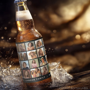 20 de Collage van het Malplaatje van de foto met d Bier Etiket