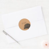 20 de Lenteboom Bruin/Zwarte Stickers van de Huwel (Envelop)