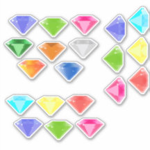 20 Diamanten van Verschillende Kleuren - Edelsteen