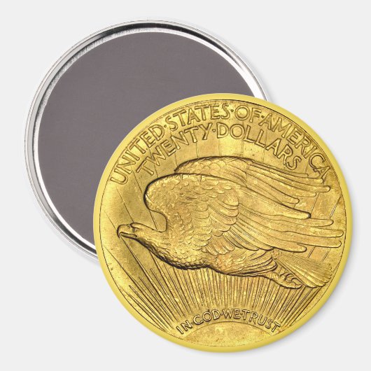 20 dollar Amerikaanse Eagle Gold Piece Magneet (Voorkant / Achterkant)