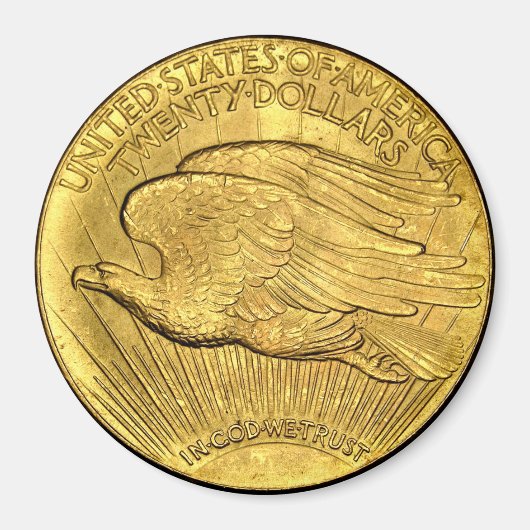20 Dollar US Eagle Goudstuk Magneet (Voorkant)