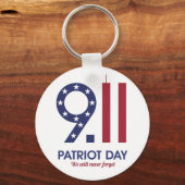 20 e Jubileum 9/11 NeveVergeet T-Shirt Sleutelhanger (Voorkant)