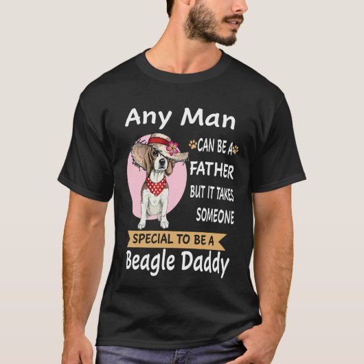20 Elke Man Beagle Papa T-shirt (Voorkant)