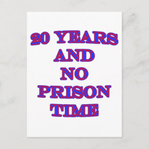 20 en geen gevangenisstraf briefkaart
