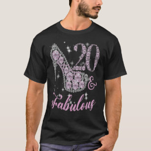 20 Fantastisch dunne Slanke 20th Happy Birthd T-shirt