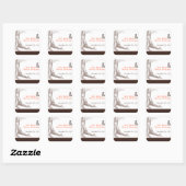 20 Favoriete Stickers Herfst Boom Initiaal Carving (Vel)