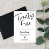 20 Fine 25th 25th Birthday Invitation Kaart