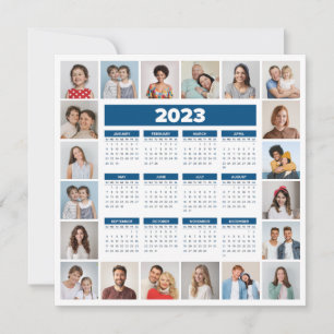 20 Foto Collage 2023 US Calendar Kaart