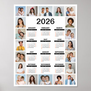 20 Foto Collage 2024 Jaar Overzicht Kalender