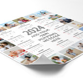 20 Foto Collage 2024 Jaarkalender Poster (Hoek)