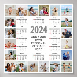 20 Foto Collage 2024 Jaaroverzicht Kalender Poster