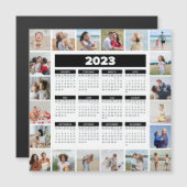 20 Foto Collage Black & White 2023 US Calendar (Voorkant / Achterkant)