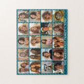 20 Foto Collage Blauw met Witte Tekst Legpuzzel (Verticaal)