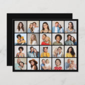 20 Foto-Collage Editable Color Kaart/Papierblad (Voorkant / Achterkant)