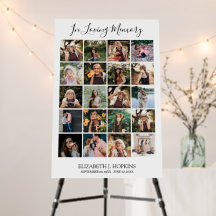 20 Foto Collage Herdenking Funeral Maak Je Eigen