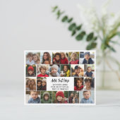 20 Foto collage met tekst in het midden Briefkaart (Staand voorkant)