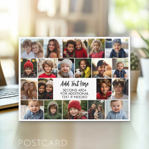 20 Foto collage met tekst in het midden Briefkaart