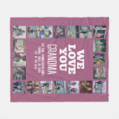 20 Foto Collage - We houden van je oma Fleece Deken (Voorkant (Horizontaal))