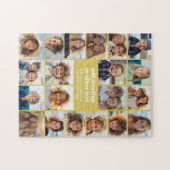 20 Foto Collage - Wit met Gele Tekst Legpuzzel (Horizontaal)