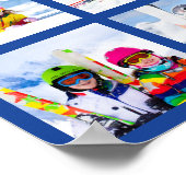 20 Foto Raster Collage Donkerblauw Poster (Hoek)