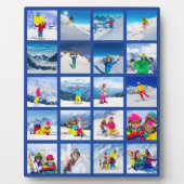 20 Foto-rastercollage Donkerblauw Fotoplaat (Voorkant)