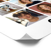 20 foto-rastercollage - Wit - Mod type Zwart Poster (Hoek)