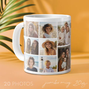 20 foto sjabloon collage - modern minimal wit grote koffiekop