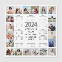 20 Fotocollage 2024 Jaar in een oogopslag Kalender