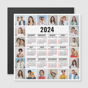 20 Fotocollage 2024 Jaar in een oogopslag Kalender