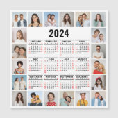 20 Fotocollage 2024 Jaar in een oogopslag Kalender (Voorkant)