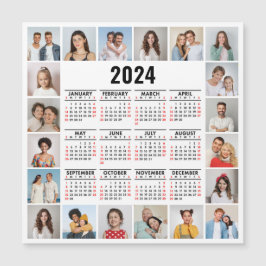 20 Fotocollage 2024 Jaar in een oogopslag Kalender