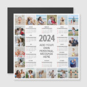 20 Fotocollage 2024 Jaar in een oogopslag Kalender (Voorkant / Achterkant)