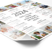 20 Fotocollage 2024 Jaar in een oogopslag Kalender Foto Afdruk (Hoek)