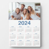 20 Fotocollage 2024 Jaar in een oogopslag Kalender Fotoplaat (voorkant)