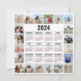 20 Fotocollage 2024 Jaar in een oogopslag Kalender Kaart