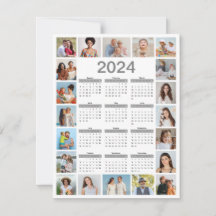 20 Fotocollage 2024 Jaar in een oogopslag Kalender