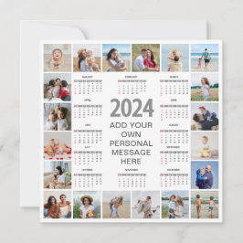 20 Fotocollage 2024 Jaar in een oogopslag Kalender Kaart