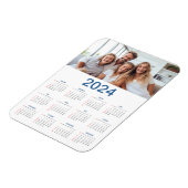20 Fotocollage 2024 Jaar in een oogopslag Kalender Magneet (Linkerzijde)