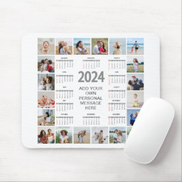 20 Fotocollage 2024 Jaar in een oogopslag Kalender Muismat