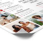 20 Fotocollage 2024 Jaar in een oogopslag Kalender Poster (Hoek)