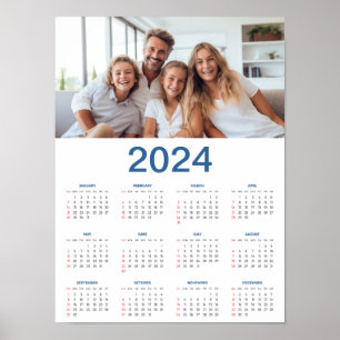 20 Fotocollage 2024 Jaar in een oogopslag Kalender Poster