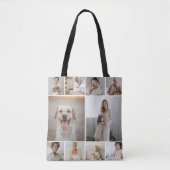 20 Fotocollage sjabloon gepersonaliseerd Tote Bag (Voorkant)